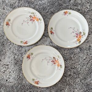 Winterling Bavaria Germany Autumn Leaves Gold Rim Lunch Salad Plate 7 3/4" Round